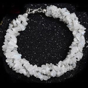 Rainbow moonstone bracelet 7” length